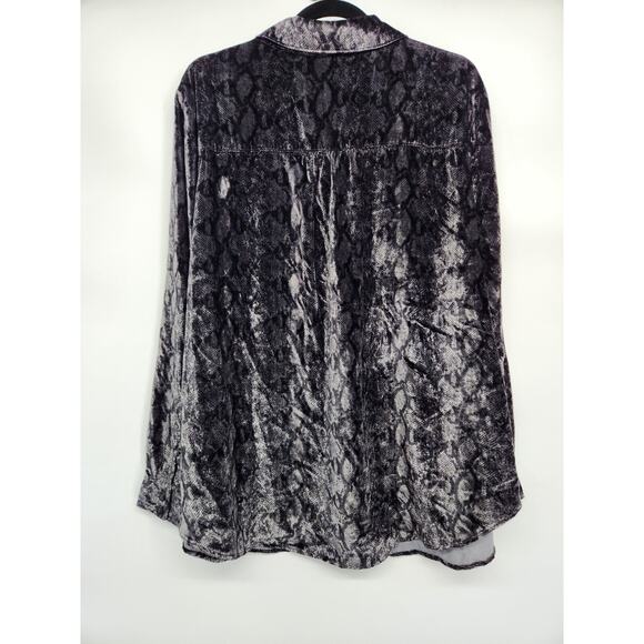 NWT Anthropologie The Hadley Relaxed Velvet Buttondown Shirt Sz Plus 2X #8B502 - Picture 5 of 9